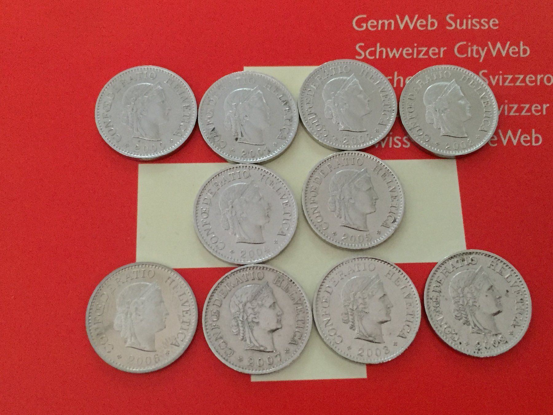 Tutti le monete: 10 Rappen 2000 - 2009 komplett – Usato da Elsau venduto da herbybay 7