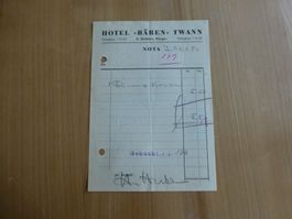 Twann, Restaurant Bahnhof, W. Fontana-Ryf, 1950