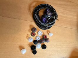 Kiwi Ears Quartet HiFi IEM In-Ear Kopfhörer + Zusatzkabel
