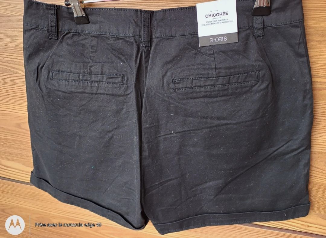 Hosen: Chicorée Short noir en coton 38 - Neuf – Neu und originalverpackt aus Genève von Brachiopode 4
