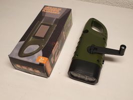 Mini Solar Kurbel Dynamo Taschenlampe - Camping, Outdoor