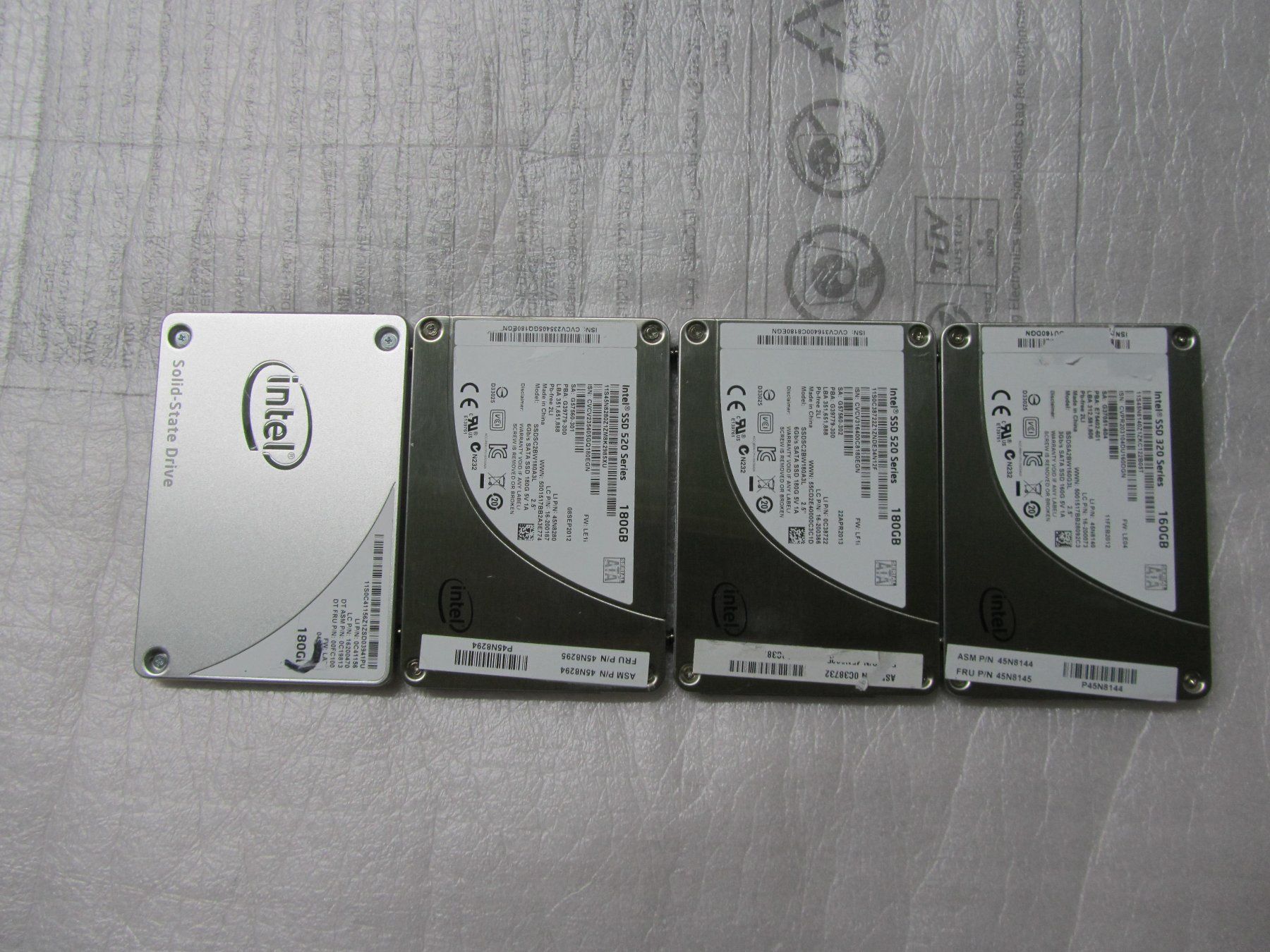 Intel Harddisks: 4× Intel SSD (180GB,160GB) – Gebraucht aus moosseedorf von RTN10 1