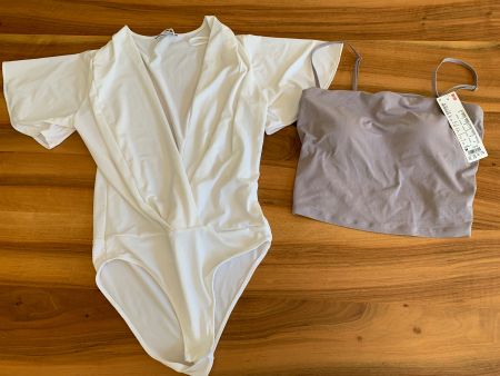 UNIQLO & ZARA 2 Body Top mit integriertem Push-Up BH Gr. M