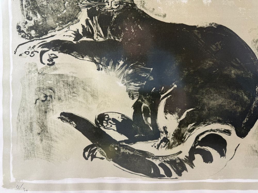 Hannes Portmann (1927 - 2007) Grosse Lithographie Hsigniert 4