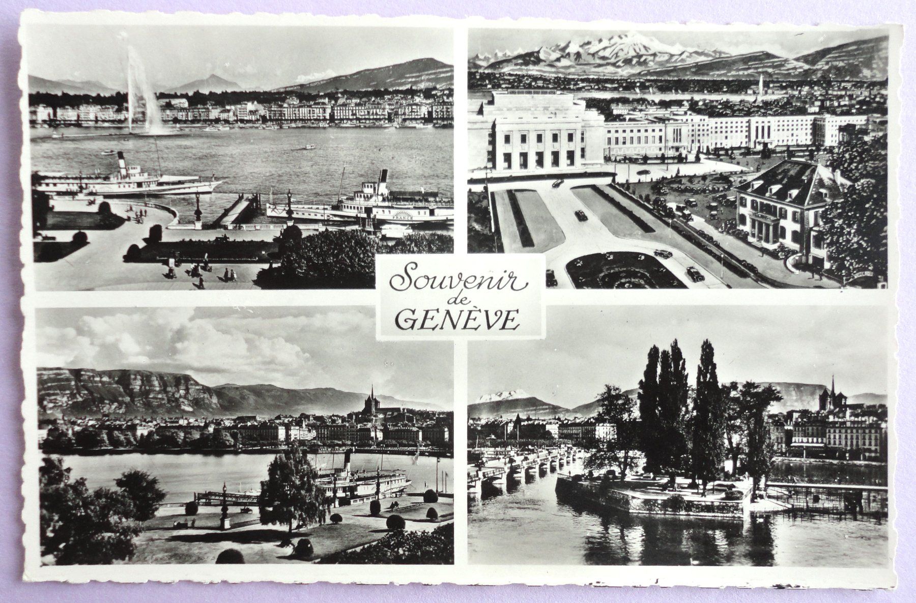 Ansichtskarten: Souvenir de Genève – Gebraucht aus Fétigny von Billy2miny