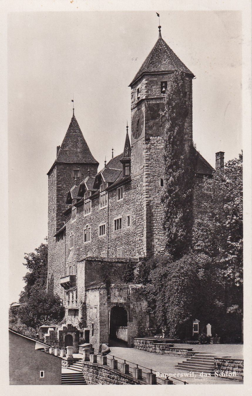 Cartes postales: Rapperswil das Schloss  1937 – D'occasion à Cormoret par Pascalll2001
