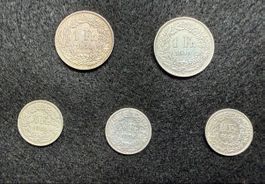 Lot Schweizer Silber Münzen