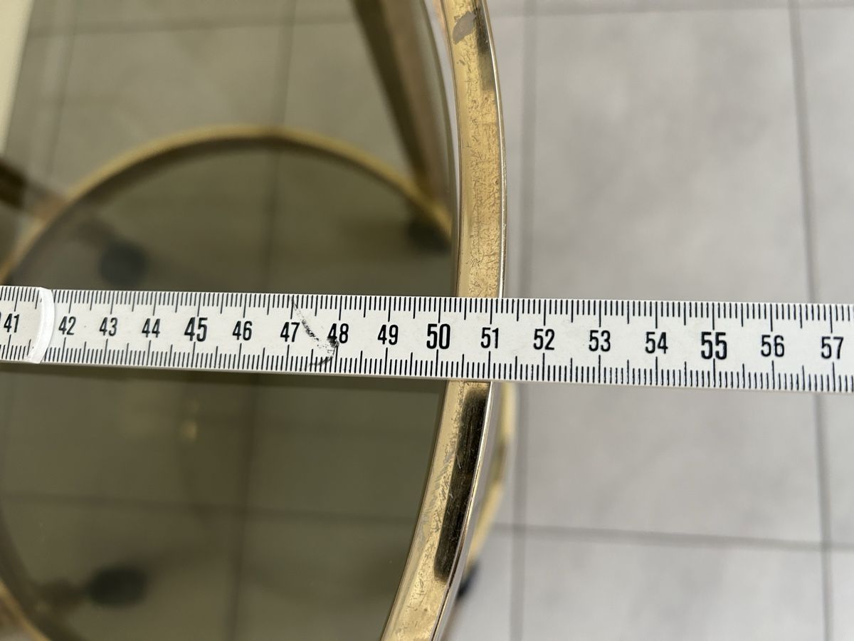 Servierwagen: Servierwagen Metall Glas geraucht ca. 50 cm Durchmesser – Gebraucht aus Lanzenhäusern von vic63 3