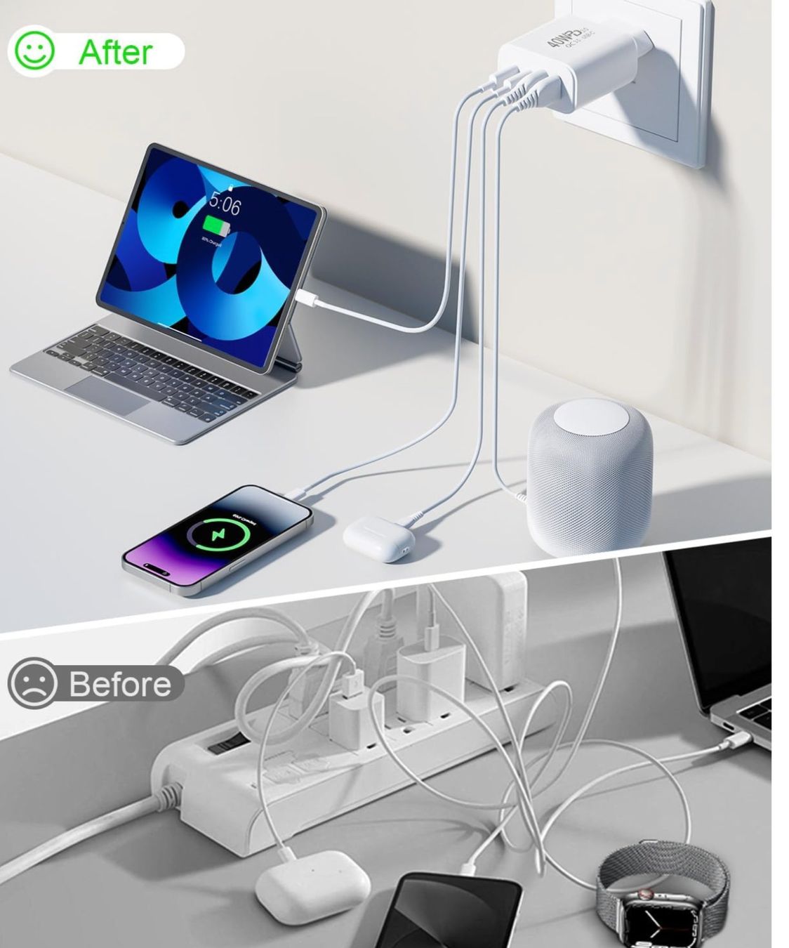 Cavi: USB-Ladegerät mit 4 Kabeln – Nuovo e nell'imballaggio originale da Mellingen venduto da Samiross 1