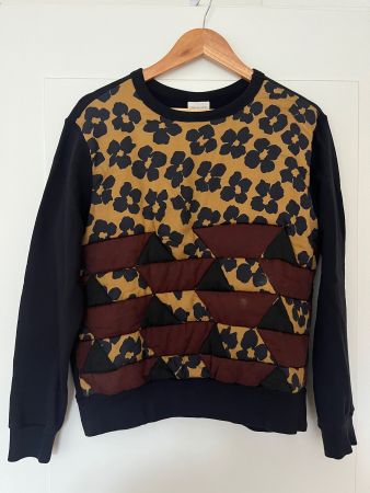 Dries van Noten Pullover – Printed Bateau Neckline Sweatshir