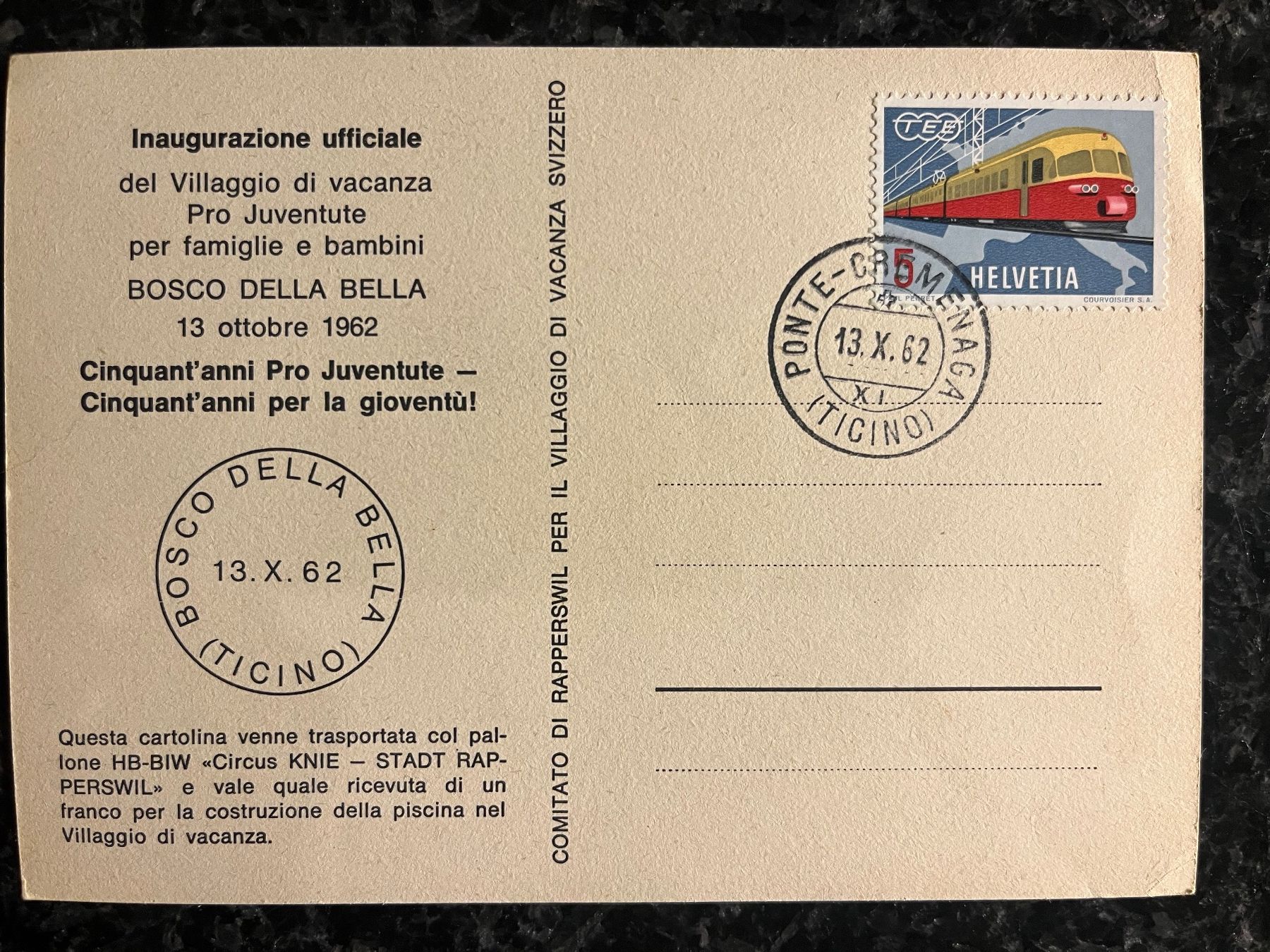Tutti i francobolli: Alte Karte Bosco Della Bella Circus KNIE – Nuovo (secondo la descrizione) da Freidorf TG venduto da ern_7s68 1