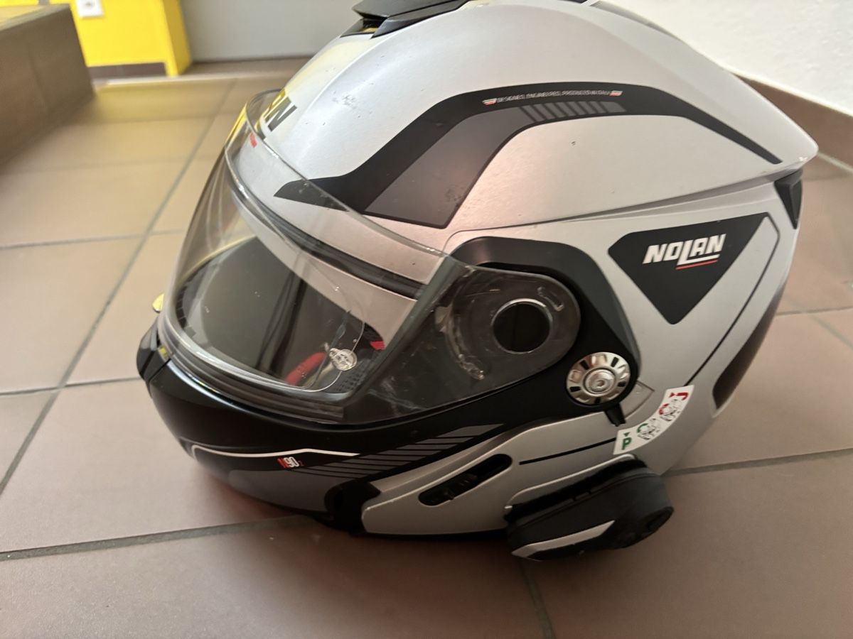 Caschi & visiere: Motorradhelm Nolan Klapphelm silber neuwertig – Usato da Hochdorf venduto da and_m75p 1