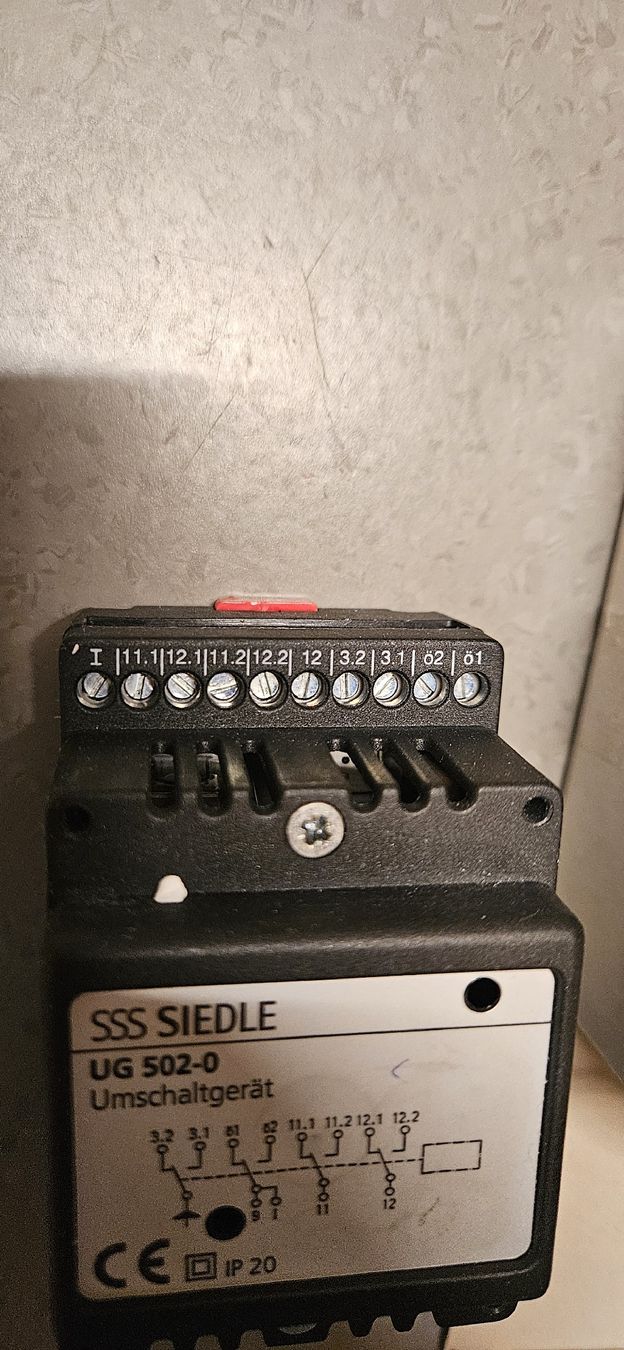 Siemens Sistema di controllo: SSS Siedle UG 502-0 Umschaltgeraet – Nuovo e nell'imballaggio originale da Baar venduto da Vel...Baar45 4