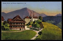 AK Menzingen, Kloster, Kirche und Pension Gubel