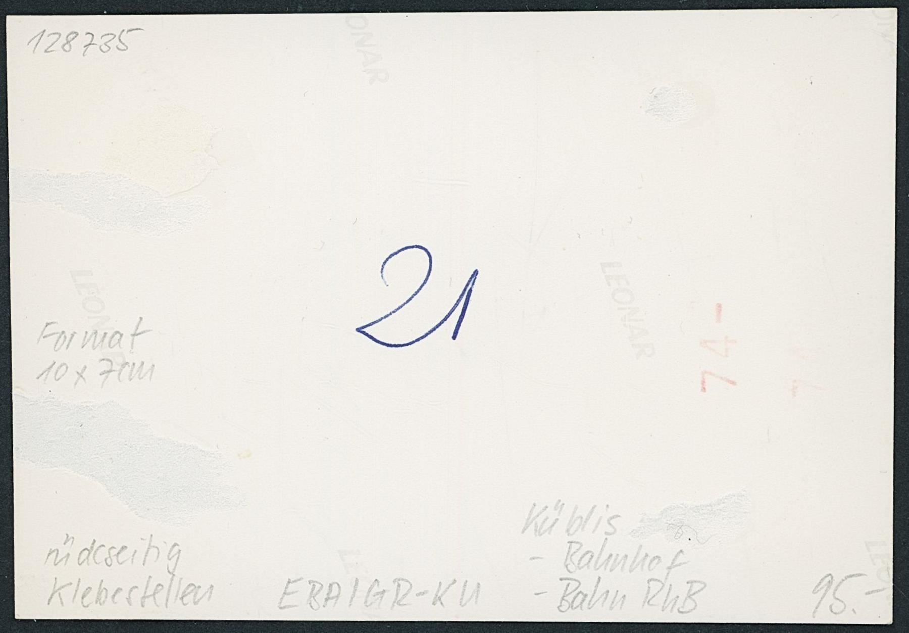 Cartoline postali: GR Küblis - Rhätische Bahn RhB – Usato da Schindellegi venduto da leecollect 1