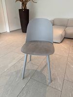 4 Polstersitz-Stühle, greige