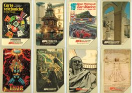 8 Telefonkarten Italien