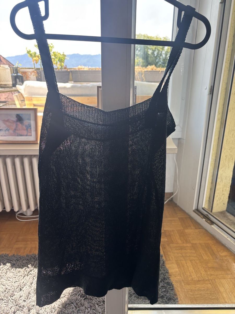 Tops: Black Mesh Camisole Size S Used – Neu (gemäss Beschreibung) aus Zürich von the_hwh7