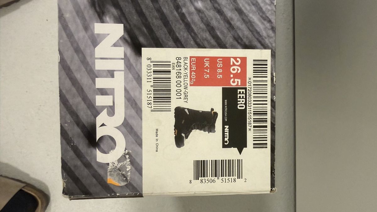 Snowboard Nitro Boards: Scarponi da snowboard Nitro Eero EUR 40.5 US 8.5 nero – Neu und originalverpackt aus Gordola von tho_fb2b 2