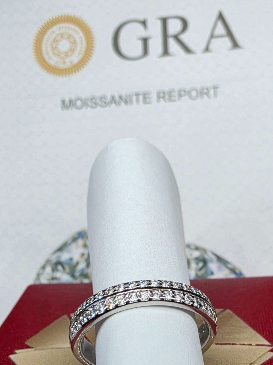 Bagues: Bague argent avec diamants de moissanite certifiés GRA – Neuf avec emballage d'origine à Reconvilier par Tsma67 9