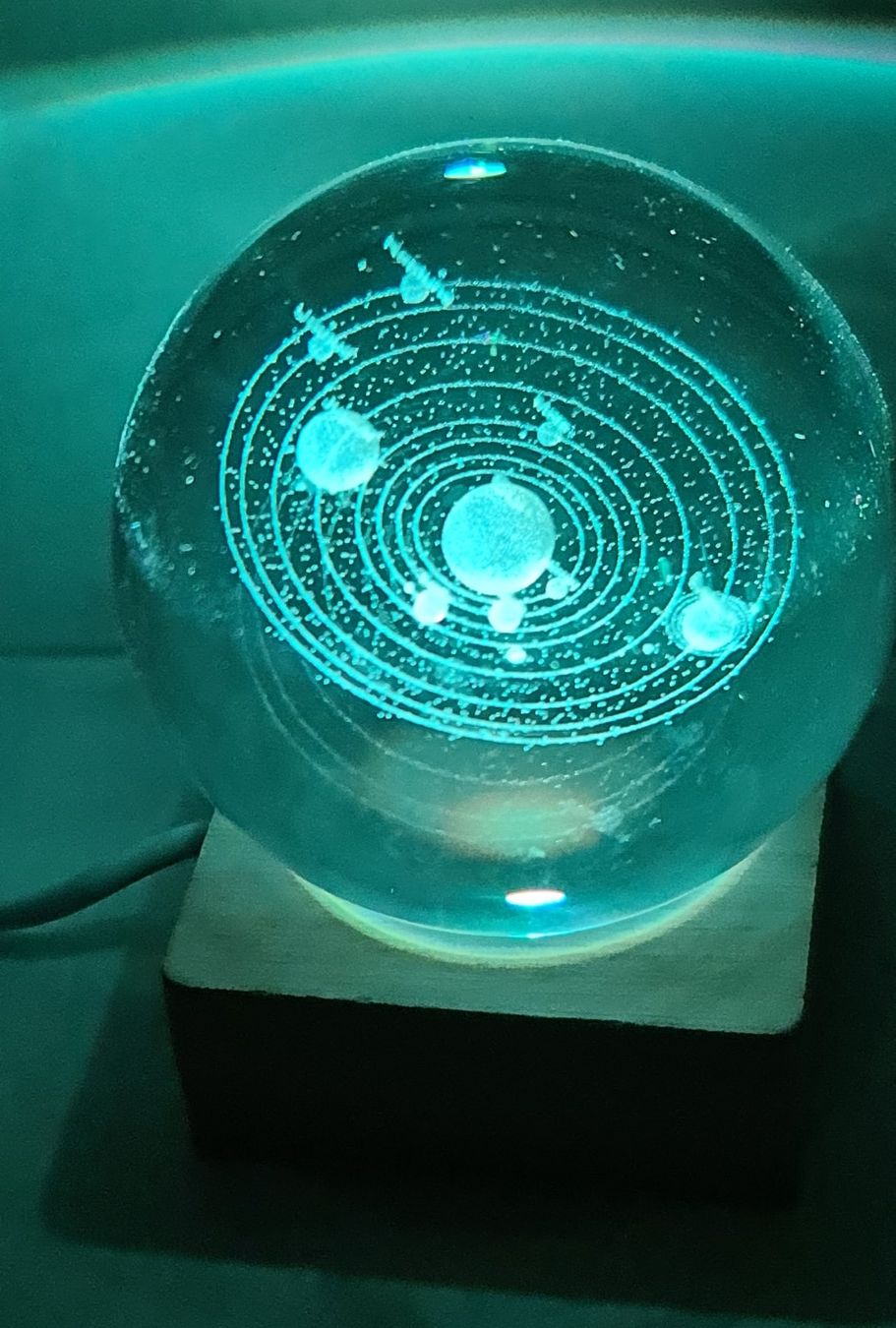 Lampen: 3D Solar System Gravierte Kristallkugel 60mm – Neu (gemäss Beschreibung) aus Uerkheim von Kaufoption 4