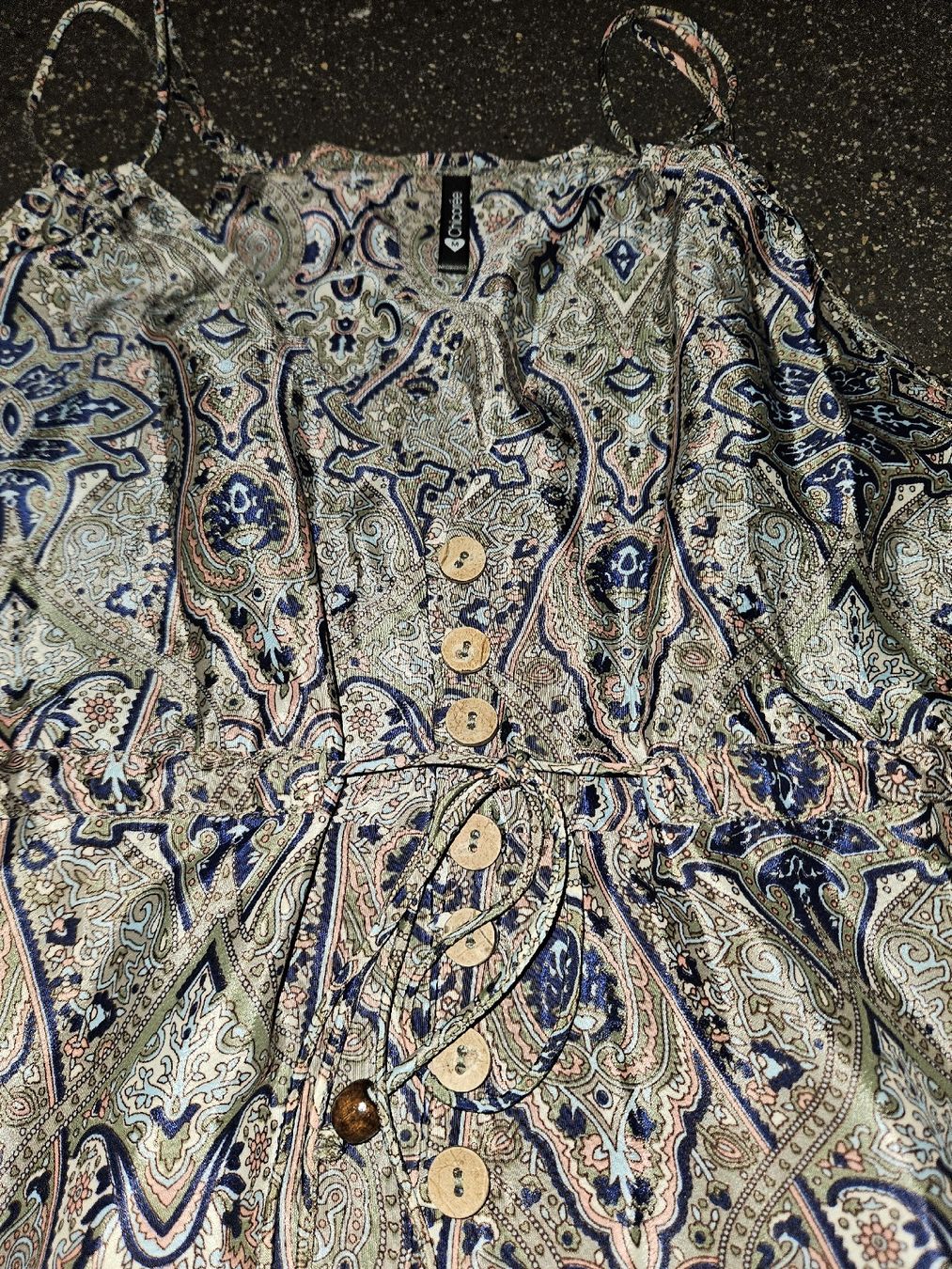 Vestiti: Luftiges Sommerkleid Gr. M Muster, Maxikleid – Nuovo (secondo la descrizione) da Anwil venduto da tamoos 5