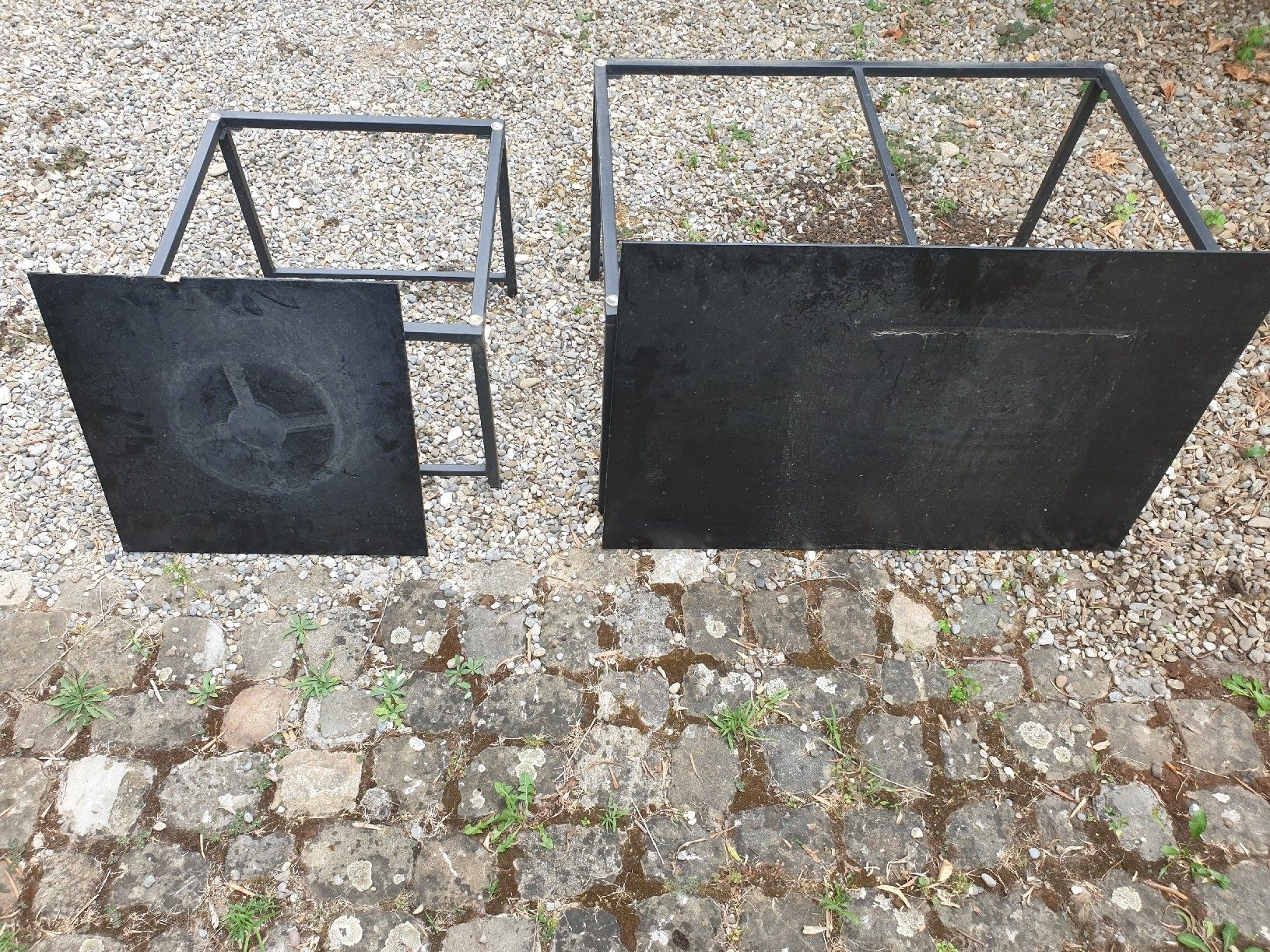 Tischset: Couchtisch Metall Glas schwarz gebraucht – Gebraucht aus Bern von jspreng 2