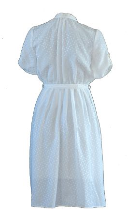 Robe en soie blanche, taille S