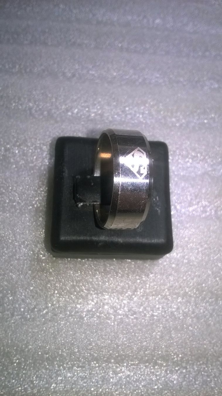 Anelli: RING EDELSTHAL,,SILBER FARBE,,,GLANZIG – Nuovo (secondo la descrizione) da Basel venduto da bijoutrie_4 3