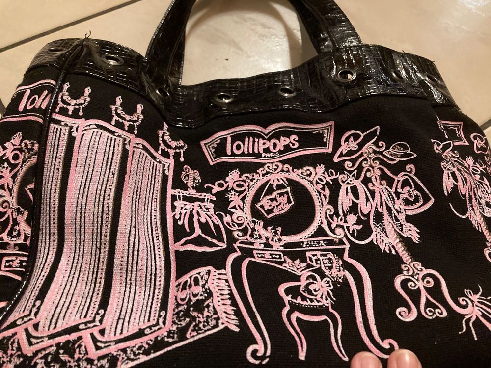 Petit Sac Portefeuille Lollipops - Rose Pâle à Paillettes - Faux Cuir - Modèle P1001 - Neuf Avec Cadeau