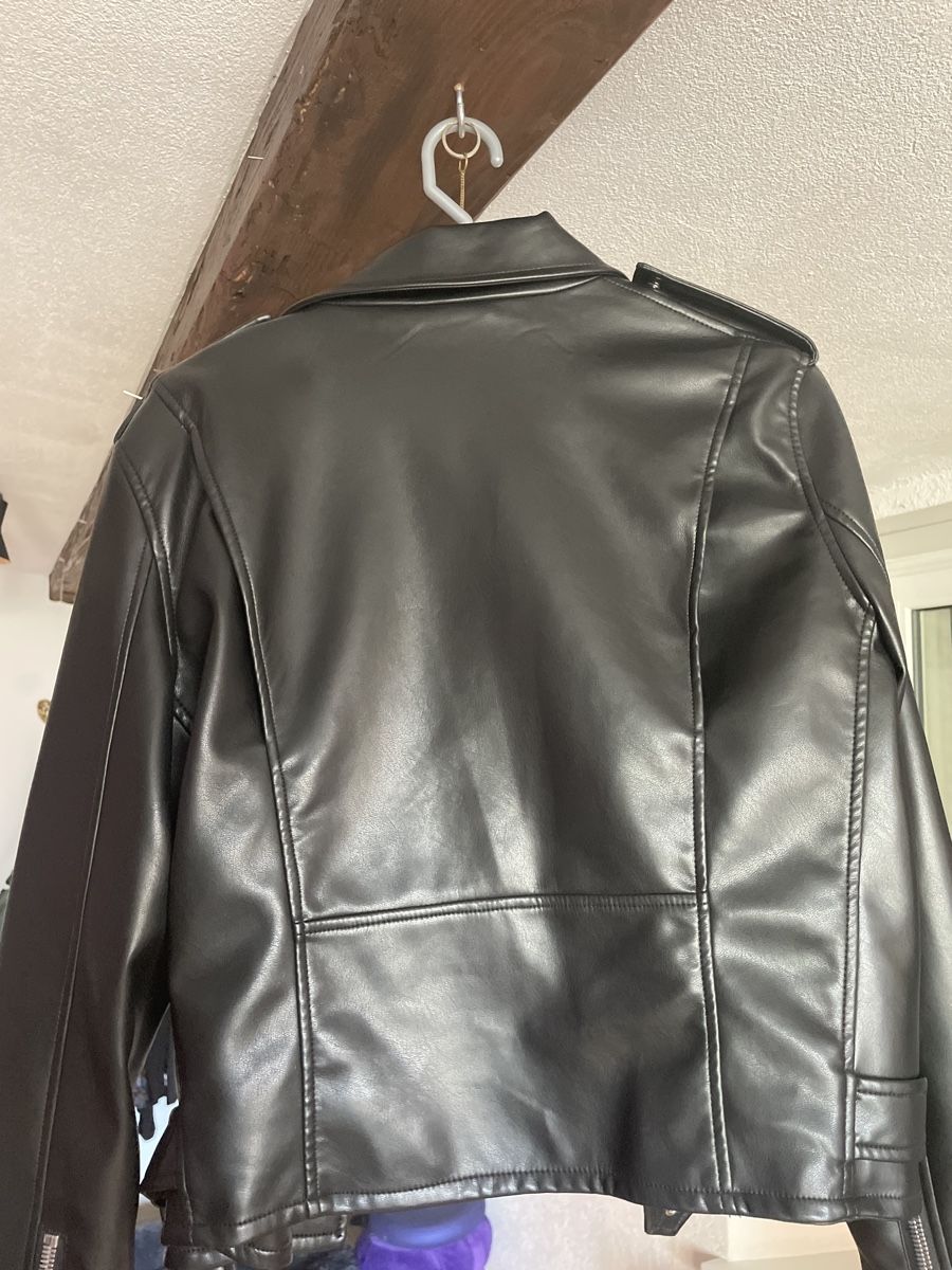 Jacken: Coole Kunstlederjacke von Mango, Grösse L, Schwarz! – Neu (gemäss Beschreibung) aus Wahlen b. Laufen von Salome7 3