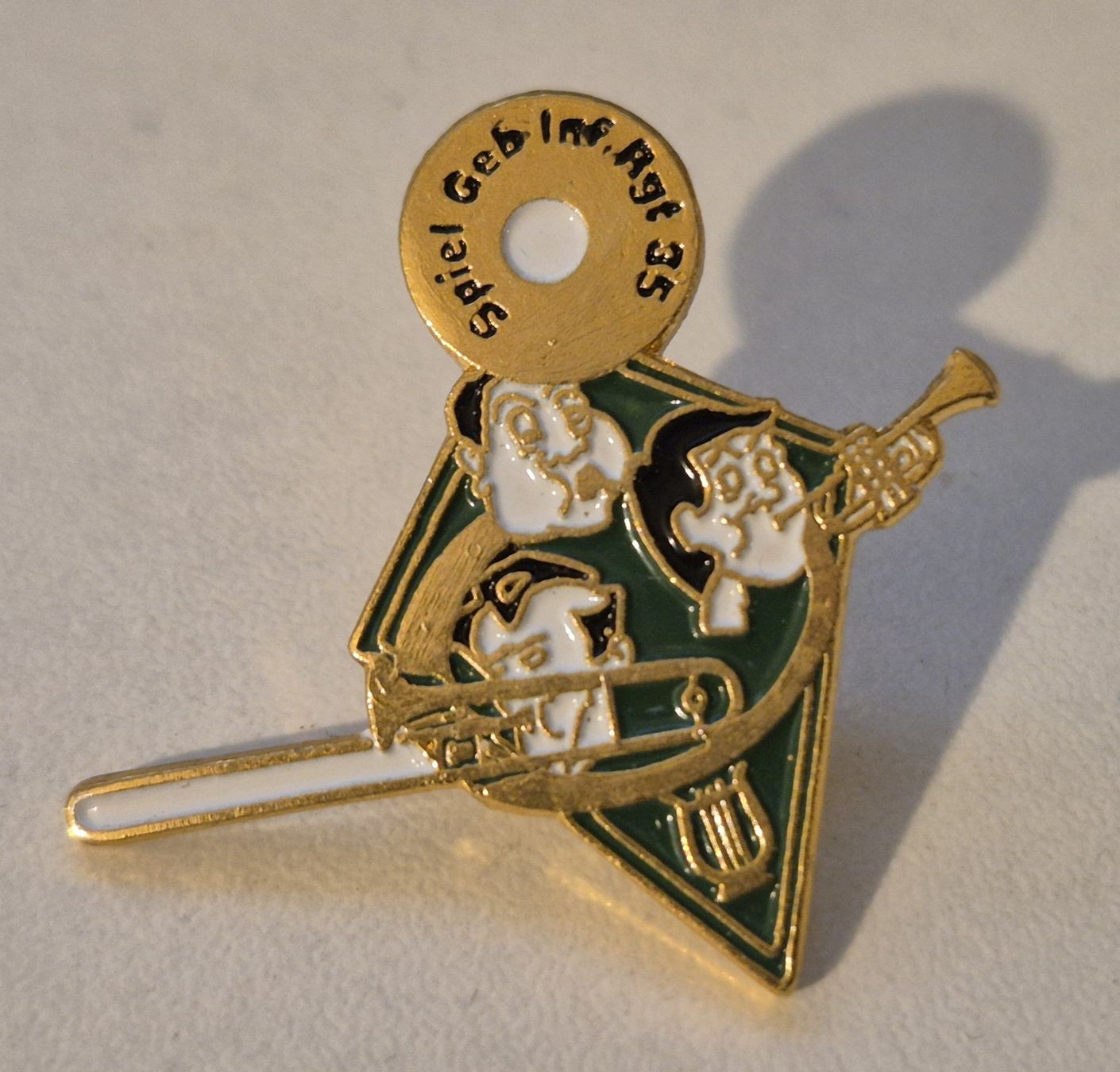 Schweizer Armee Plaketten & Abzeichen: Schweizer Gebirgs-Infanterie-Regiment 35    -   Pin – Gebraucht aus Niederweningen von Obson