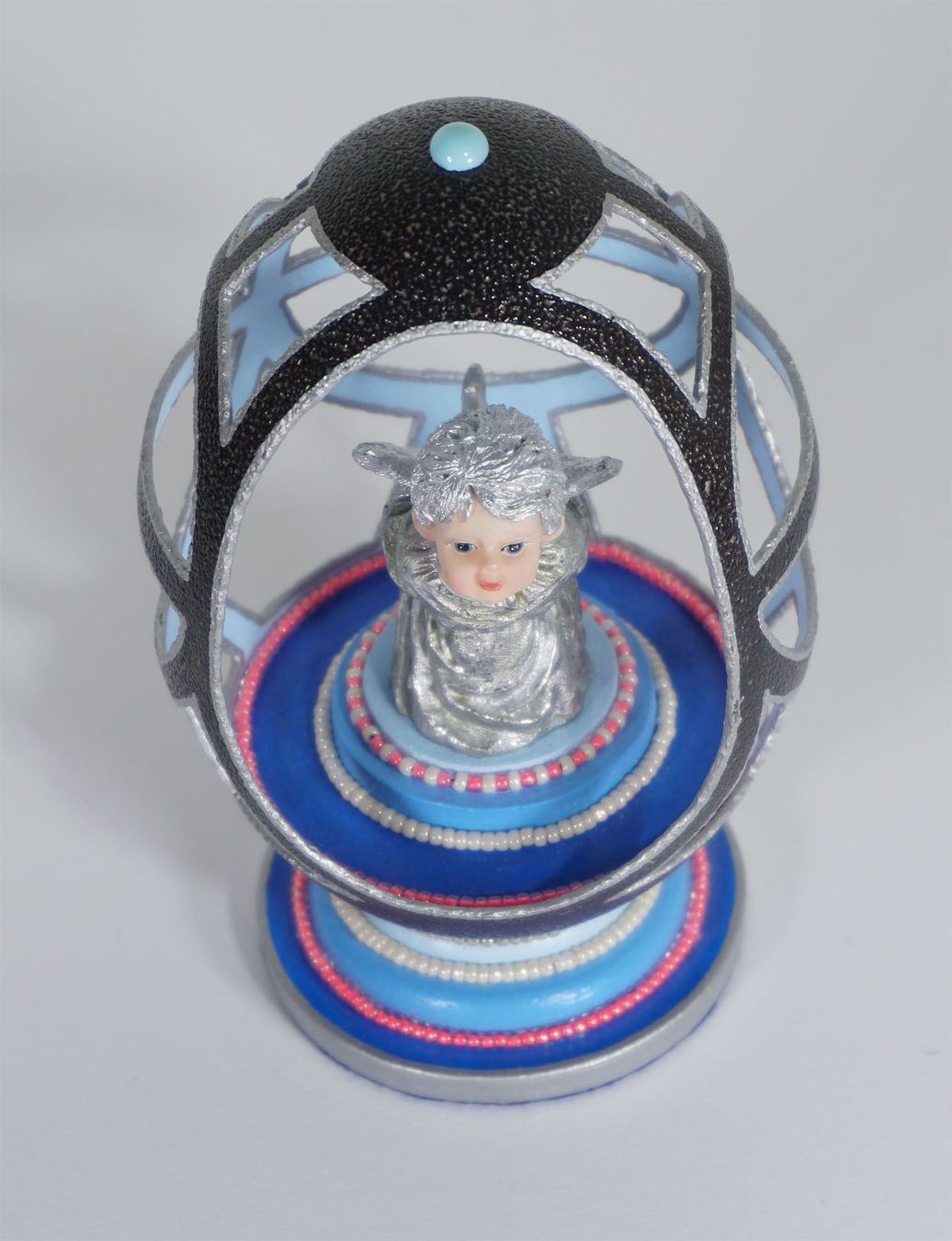 Statuette: 13,5cm grosses Vintage Ei mit Engel – Nuovo (secondo la descrizione) da Meggen venduto da Trouvaillen 9