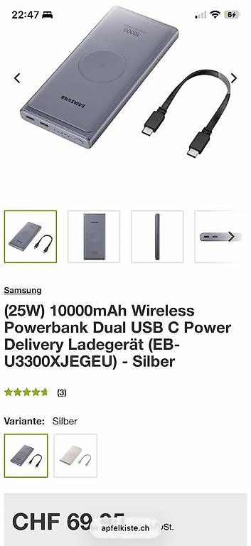 Batterie: Batterie portable wireless – Usato da La Sarraz venduto da ann_kaline 2