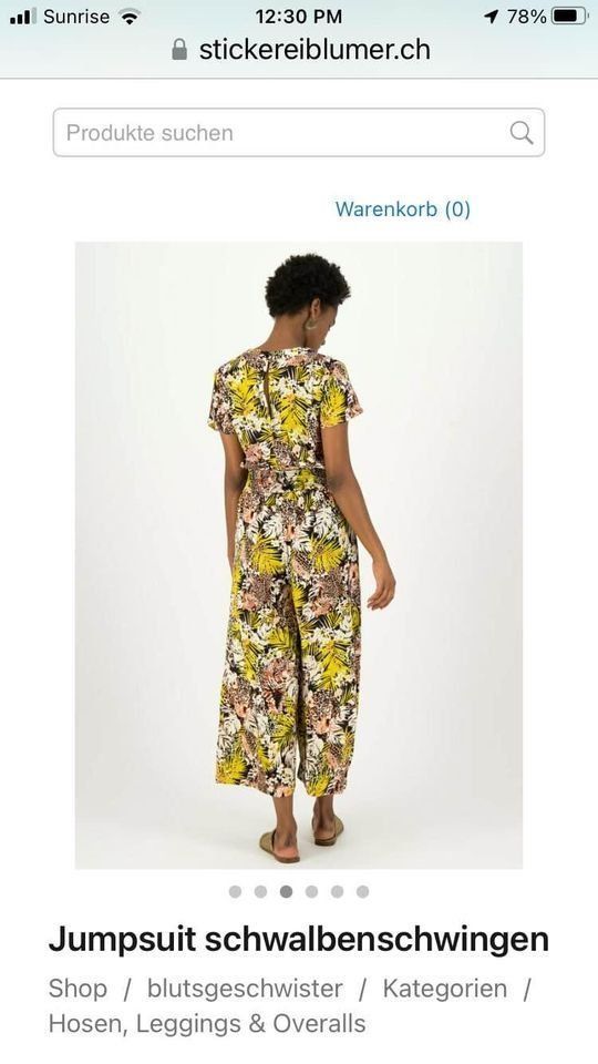 Blutsgeschwister Tute: BLUTGESCHWISTER Jumpsuit schwalbenschwingen MEDIUM – Usato da Wädenswil venduto da lucy-ethel 1
