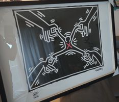 Keith Haring Kunstdruck, nummeriert inkl. Rahmen (50x70)