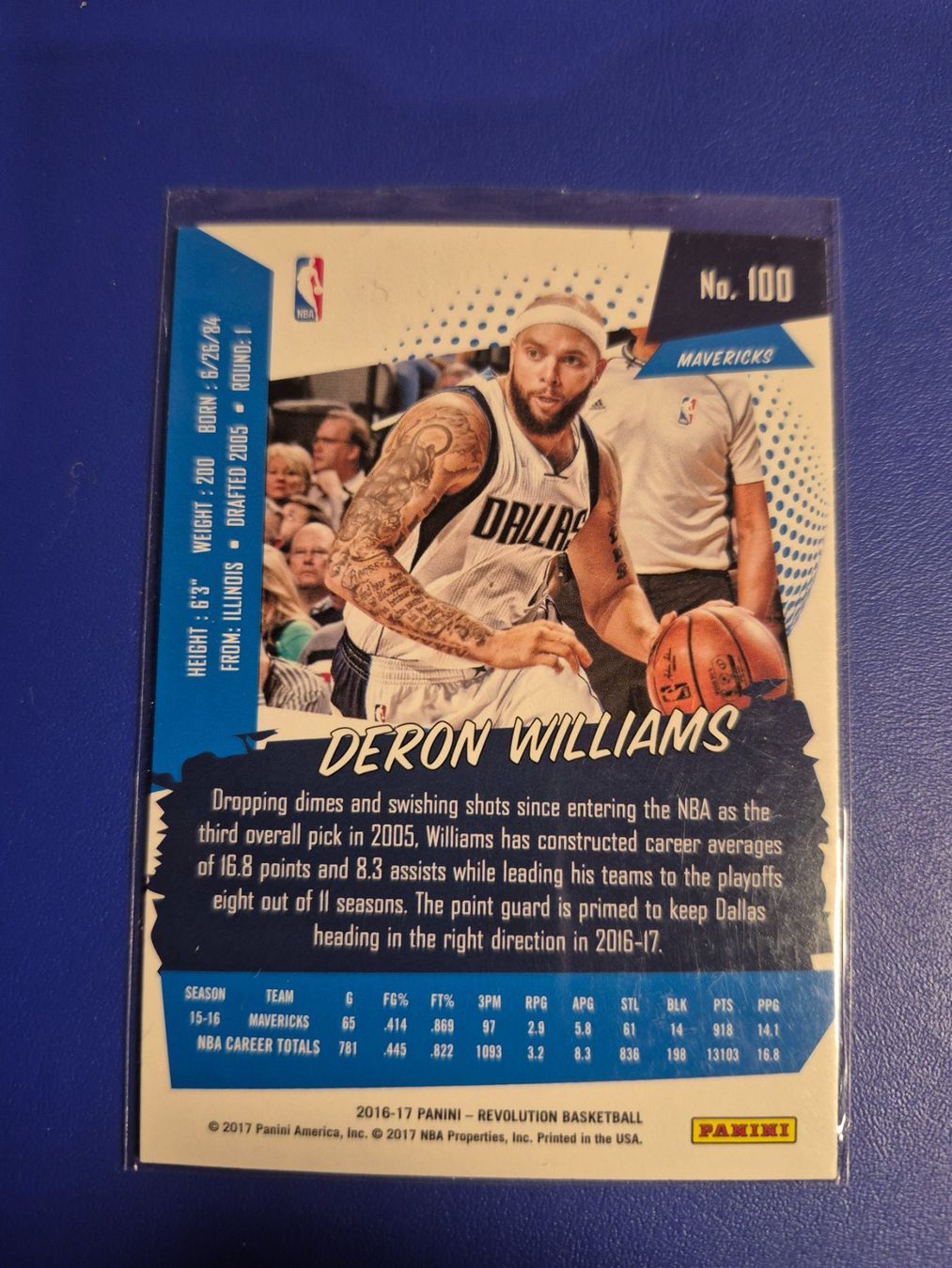 Panini Carte collezionabili: NBA Deron Williams Dallas Mavericks – Usato da Treiten venduto da Sauber73 1