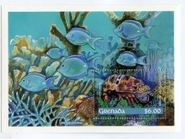 Block "Fische, Hummer". Grenada.