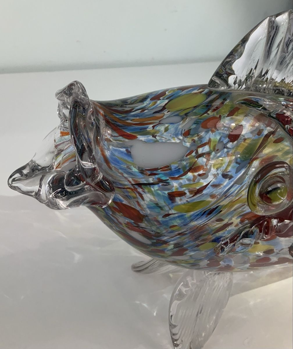 Murano Statuette: Grand Poisson Murano – Usato da rolle venduto da Tontonjulot 5