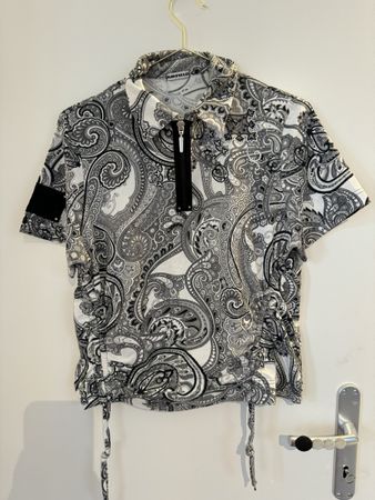 Airfield Paisley Polo Shirt, Size 36, Perfect Summer Look