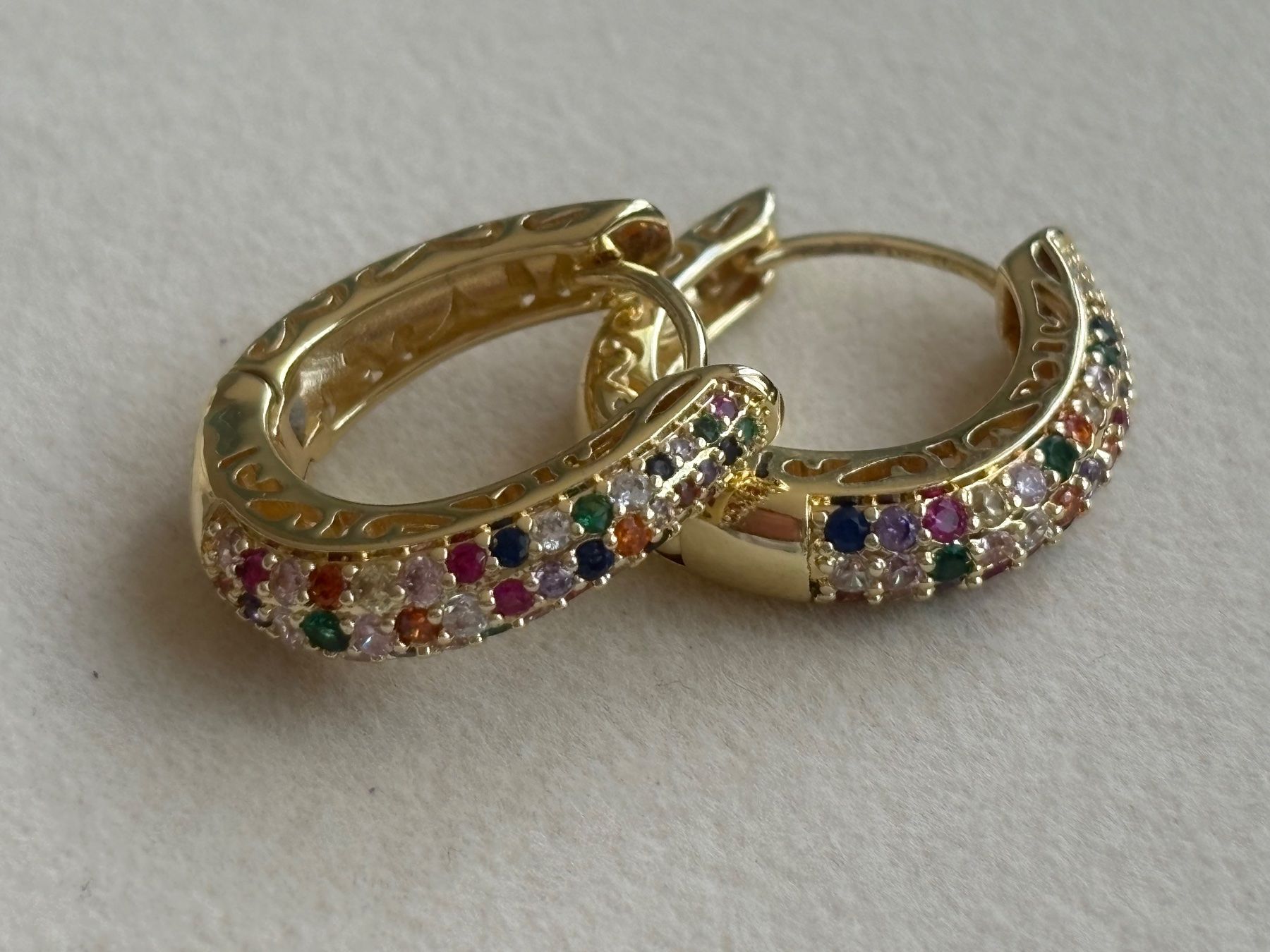 Orecchini pendenti & Orecchini a lobo: Luxus Elegante Ohrschmuck Ohrstecker/Multicolore Farbe:Gold – Nuovo (secondo la descrizione) da Biel-Bienne venduto da Roserosse13 5