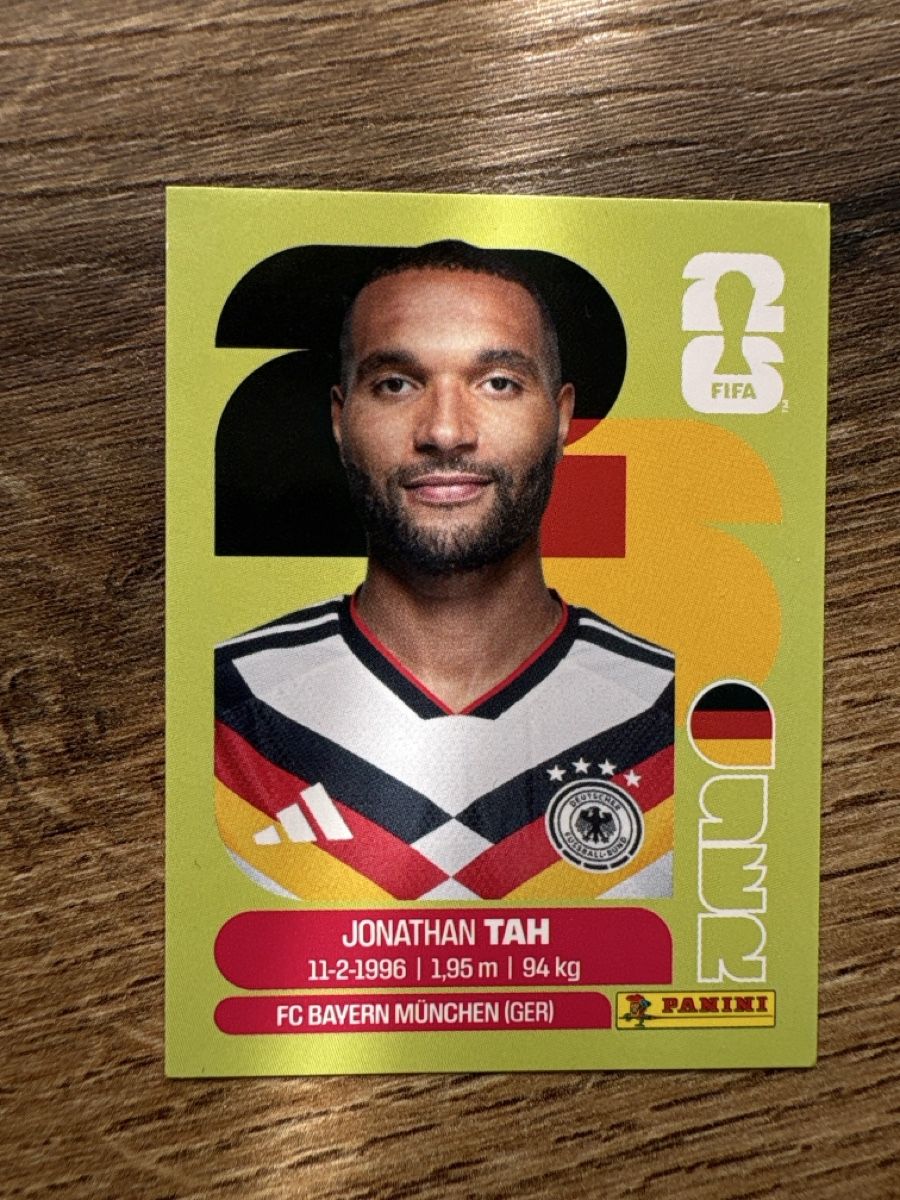 Panini Carte collezionabili: Panini WM 2026 Jonathan Tah Sticker – Nuovo (secondo la descrizione) da Menznau venduto da Hetfield85