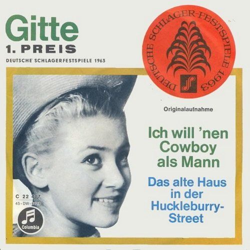 Dischi in vinile: Gitte - Ich will 'nen Cowboy als Mann (7") – Usato da Romanshorn venduto da and_2nf7