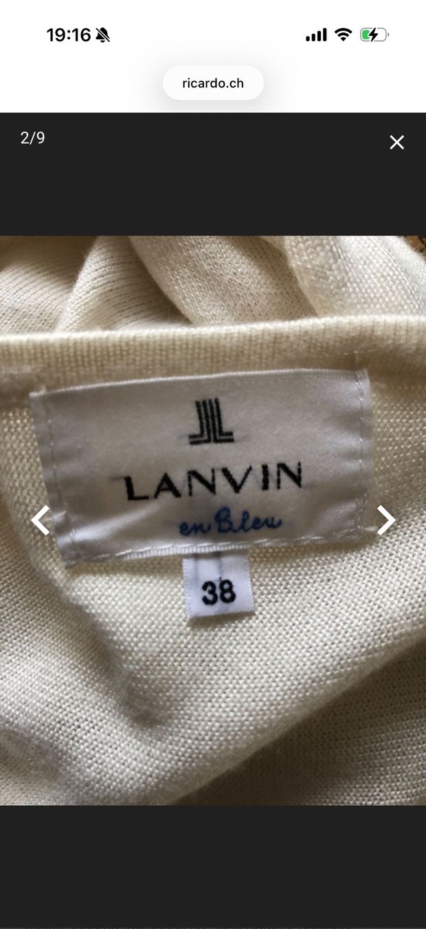 Lanvin Maglioni & Felpe: Lanvin En Blue Pullover 38-40 – Usato da Zürich venduto da iva_7658 1