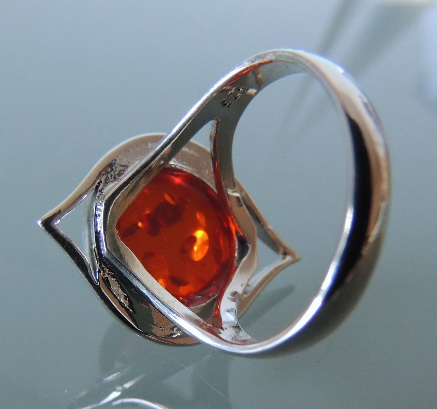 Anelli: Silber 925 Bernstein Fingerring Gr. 59 – Nuovo e nell'imballaggio originale da Waldenburg venduto da schaller707 4