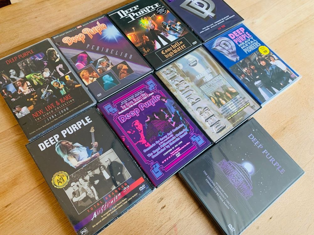 Deep Purple DVD Sammlung mit 9 DVDs!! 7 verschweisst! (Gebraucht) in ...