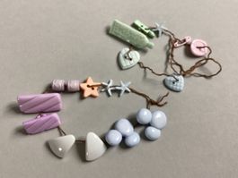Knöpfe in verschied. Formen, Pastelltöne, Kindersachen
