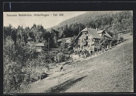 AK Hilterfingen, Pension Waldheim, 1922