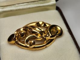 Antike Schaumgold Broche. Rarität! Sammlerstück.