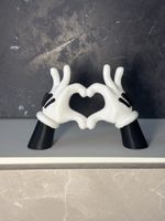 Mani topolino a forma di cuore arredamento 
